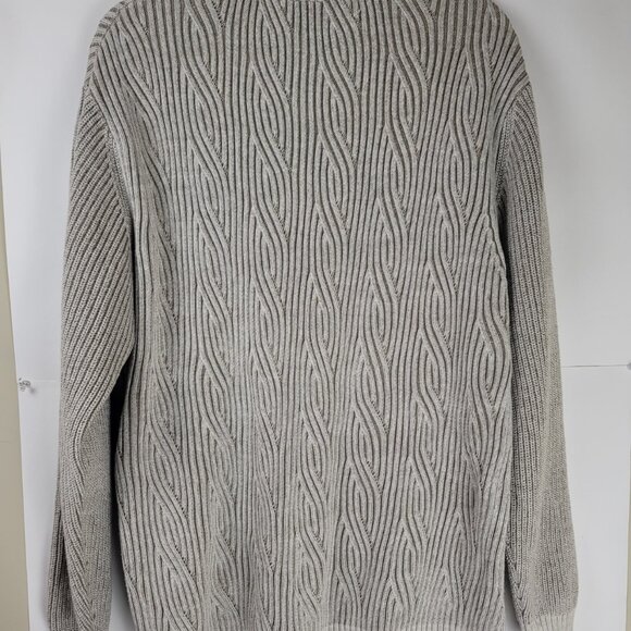 Tommy Bahama XL Half Zip Pullover Sweater Size XL Cream Casual Knit - Picture 3 of 8